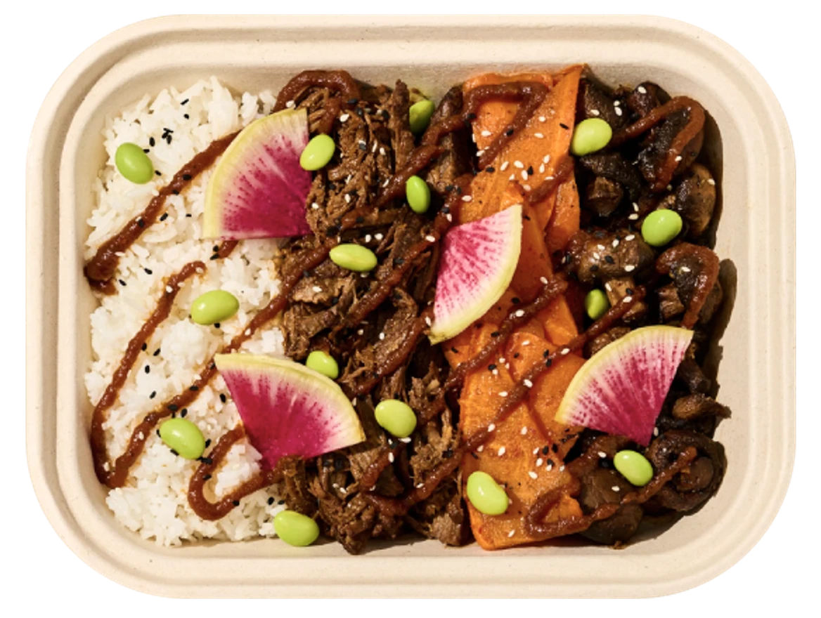 Star steak with vegetables